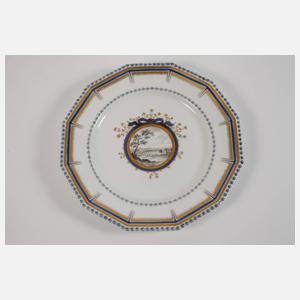 Nymphenburg drei Prunkteller "Perl"