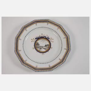 Nymphenburg drei Prunkteller "Perl"