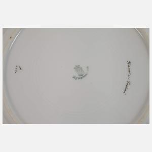 Nymphenburg drei Prunkteller "Perl"