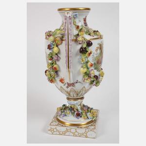 Potschappel Prunkvase mit Figurenmalerei