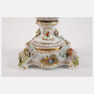 Potschappel Potpourri-Prunkvase Figurenmalerei