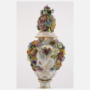 Potschappel Potpourri-Prunkvase Figurenmalerei