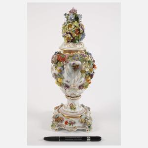 Potschappel Potpourri-Prunkvase Figurenmalerei