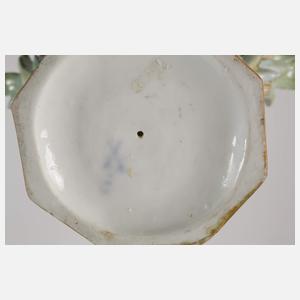 Paar kleine Prunkvasen Vogelmalerei