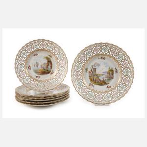 Donath & Co. Dresden Prunkset Figurenmalerei