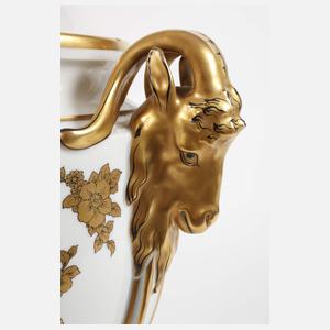 Rosenthal große "Vase mit Bocksköpfen"