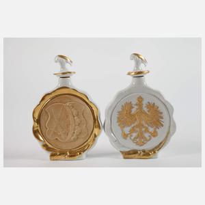 Scheibe-Alsbach Paar patriotische Schnapsflaschen