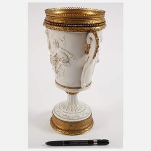 Schwarza-Saalbahn Paar Prunkvasen mit Montur