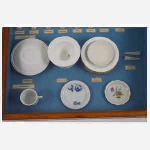 Rosenthal Schaukasten Porzellanherstellung
