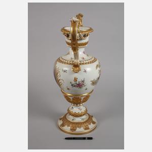 Meissen große Prunkvase Portrait August der Starke