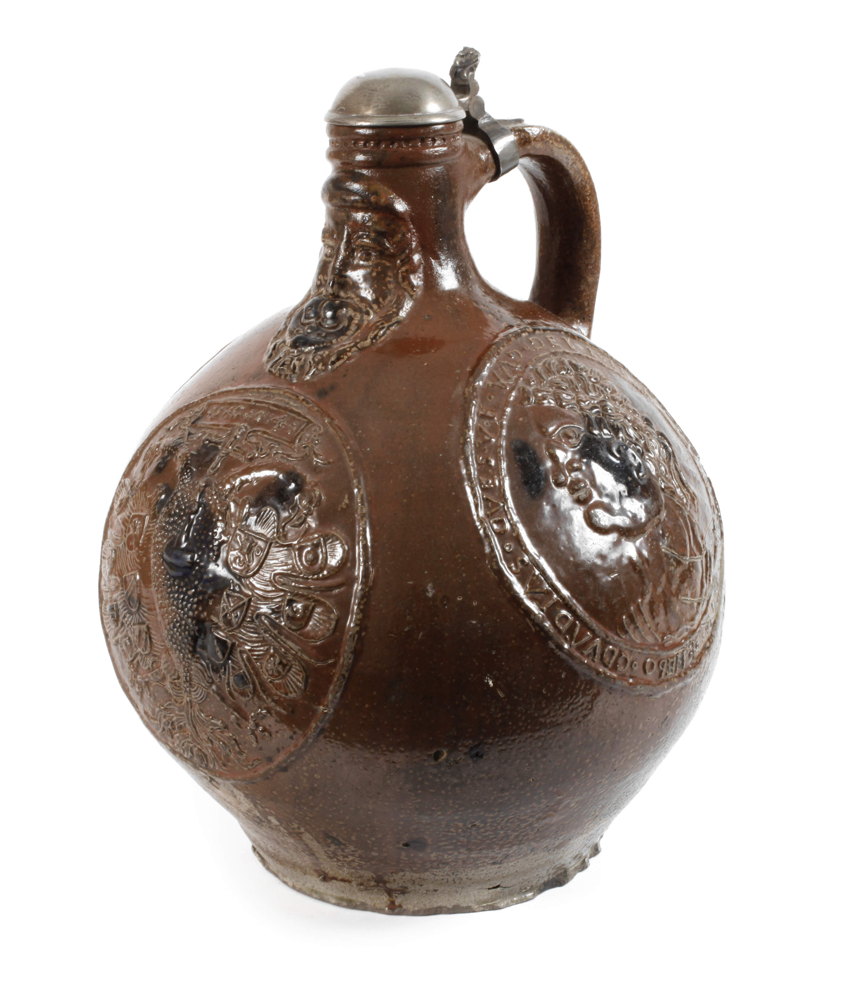 Übergroßer Frechener Bartmannskrug 1604