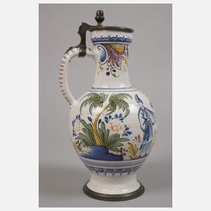 Erfurter Fayencekrug mit Chinoiserie