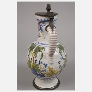 Erfurter Fayencekrug mit Chinoiserie