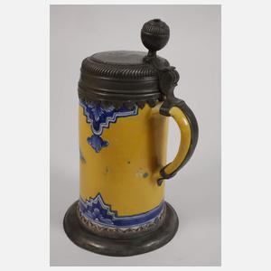 Übergroßer Berliner Fayencewalzenkrug