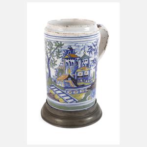 Erfurter Fayencewalzenkrug