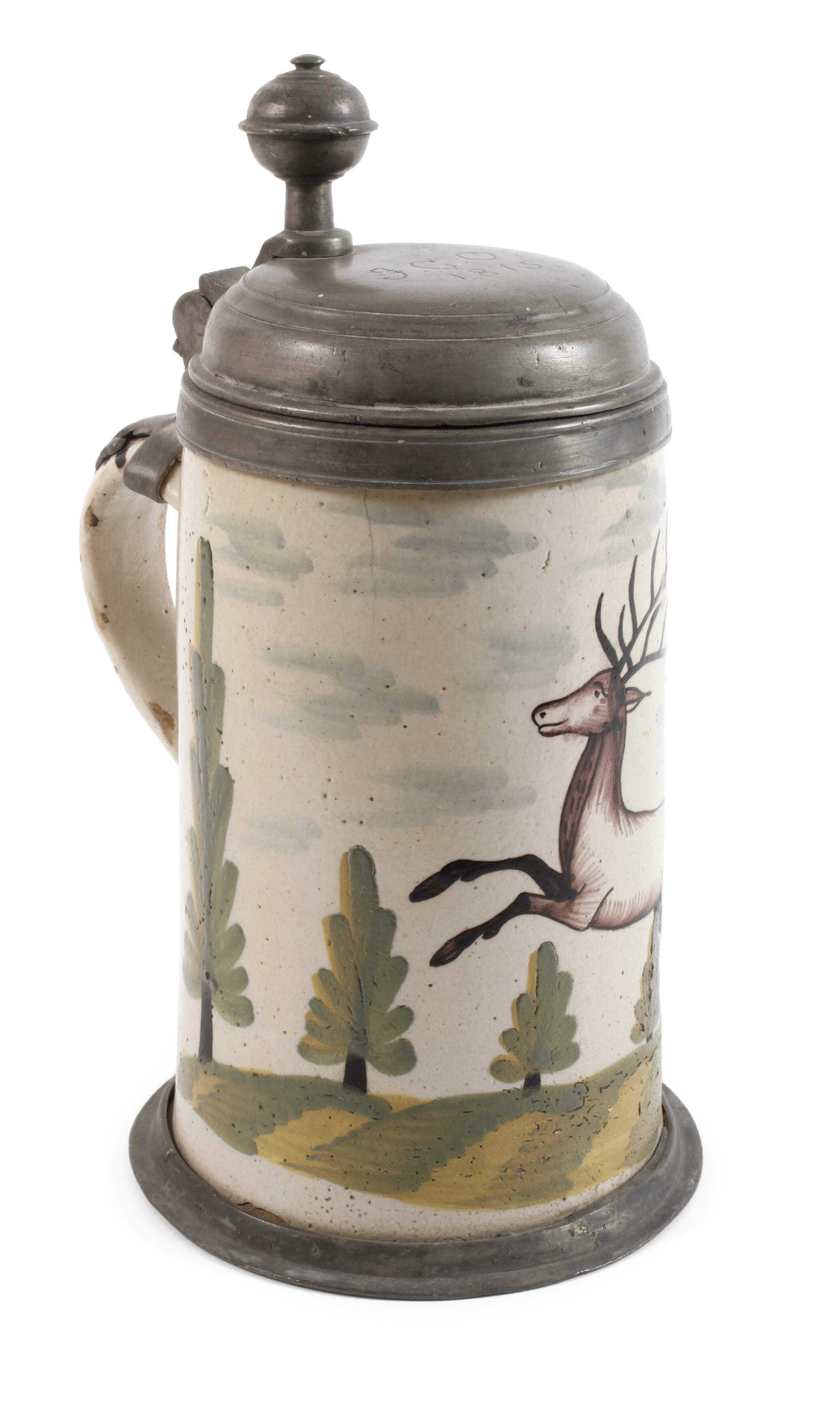 Crailsheim jagdlicher Fayencehumpen