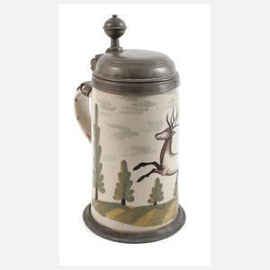 Crailsheim jagdlicher Fayencehumpen