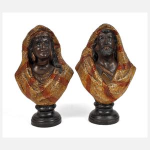 William Guérin & Cie. Paar Araberbüsten