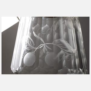 Deckeldose mit Kirschdekor