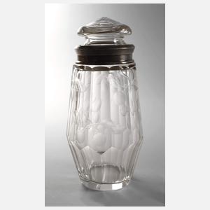 Deckeldose mit Kirschdekor