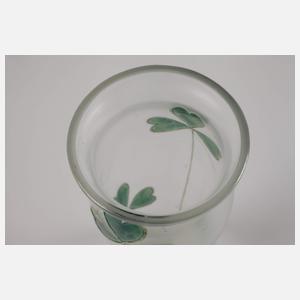 Jugendstilvase mit Kleeblattdekor