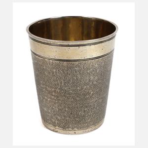 Nürnberger Vermeil Schlangenhautbecher