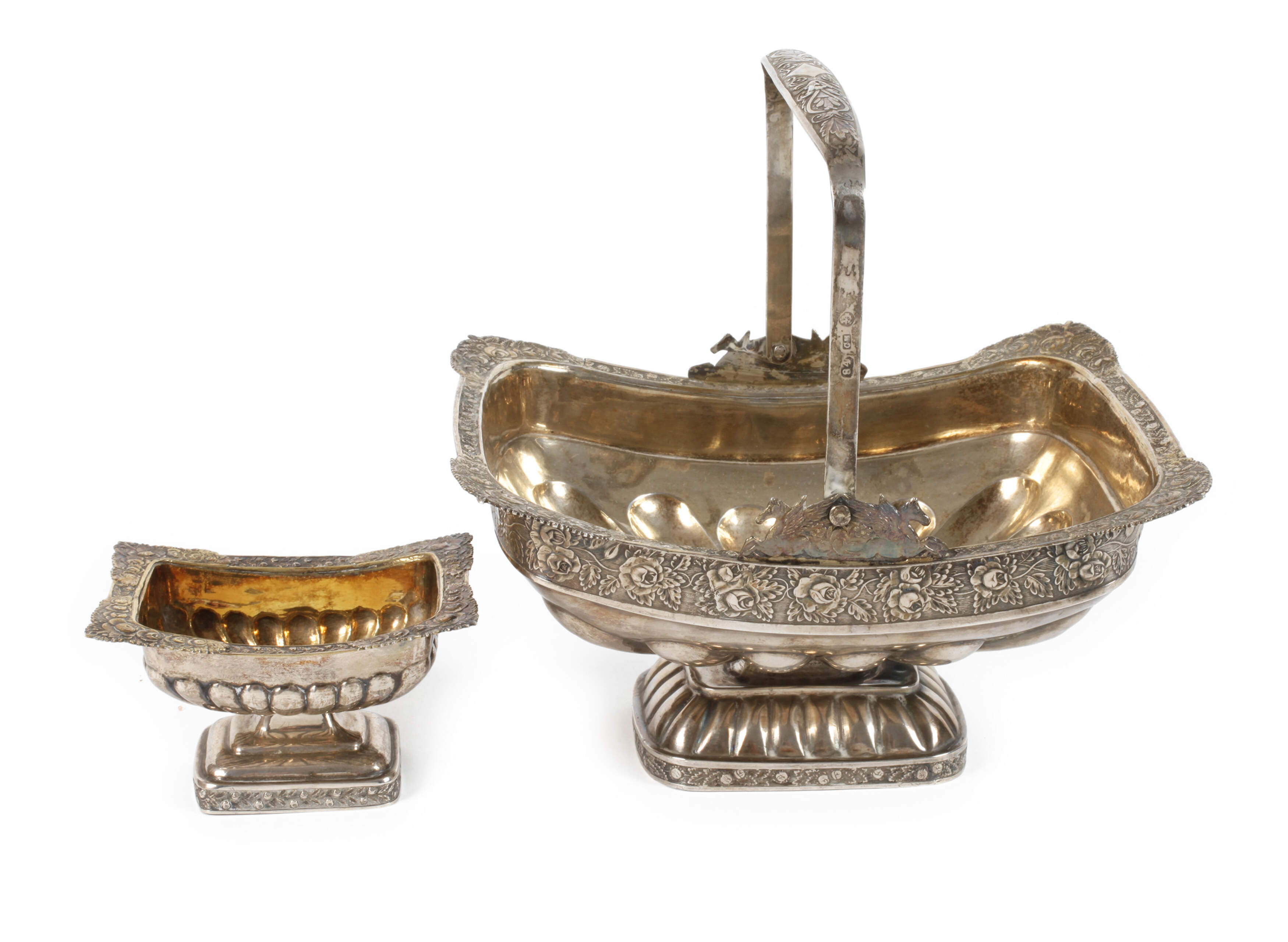 Zwei Henkelschalen Russland Silber