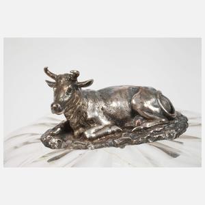 Silber Käseglocke Biedermeier