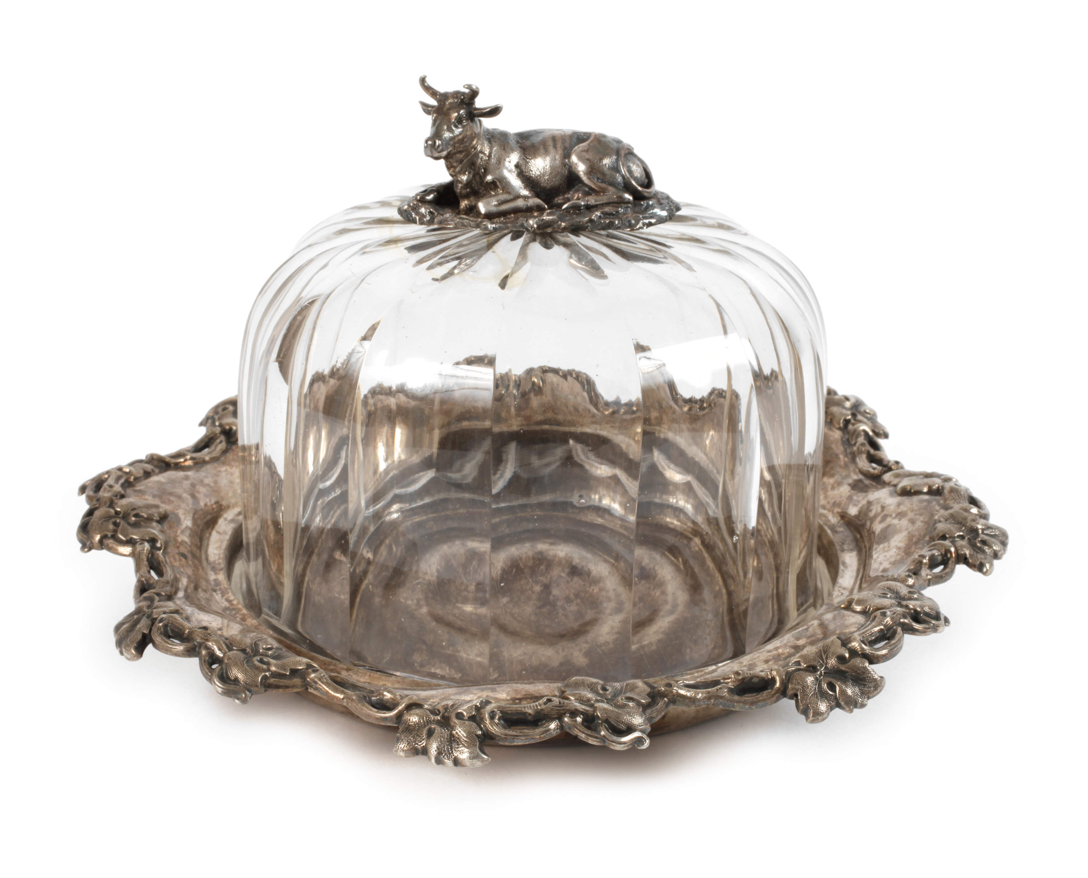 Silber Käseglocke Biedermeier