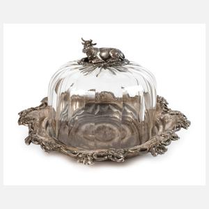 Silber Käseglocke Biedermeier