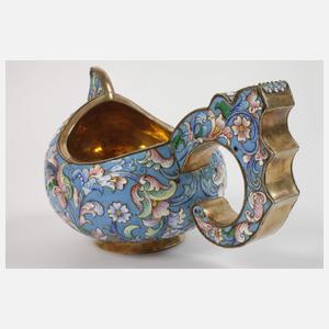 Übergroßer Kowsch Cloisonné-Technik