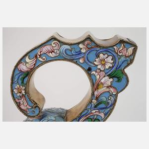 Übergroßer Kowsch Cloisonné-Technik