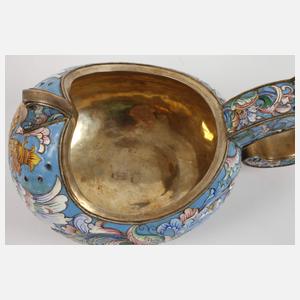 Übergroßer Kowsch Cloisonné-Technik