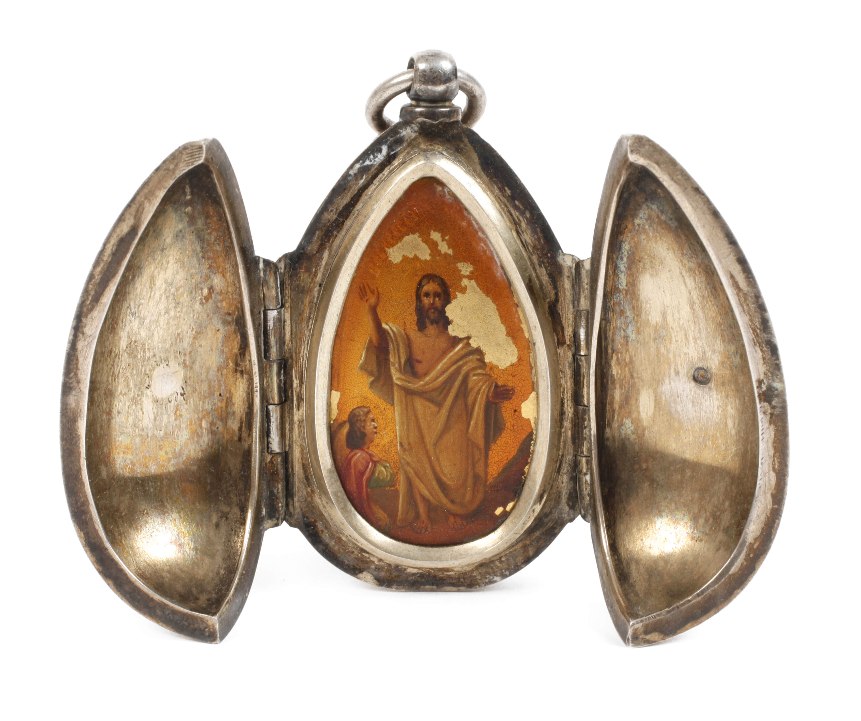 Ikone im silbernen Ei