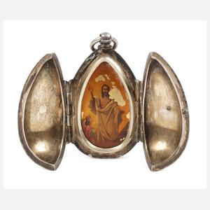 Ikone im silbernen Ei