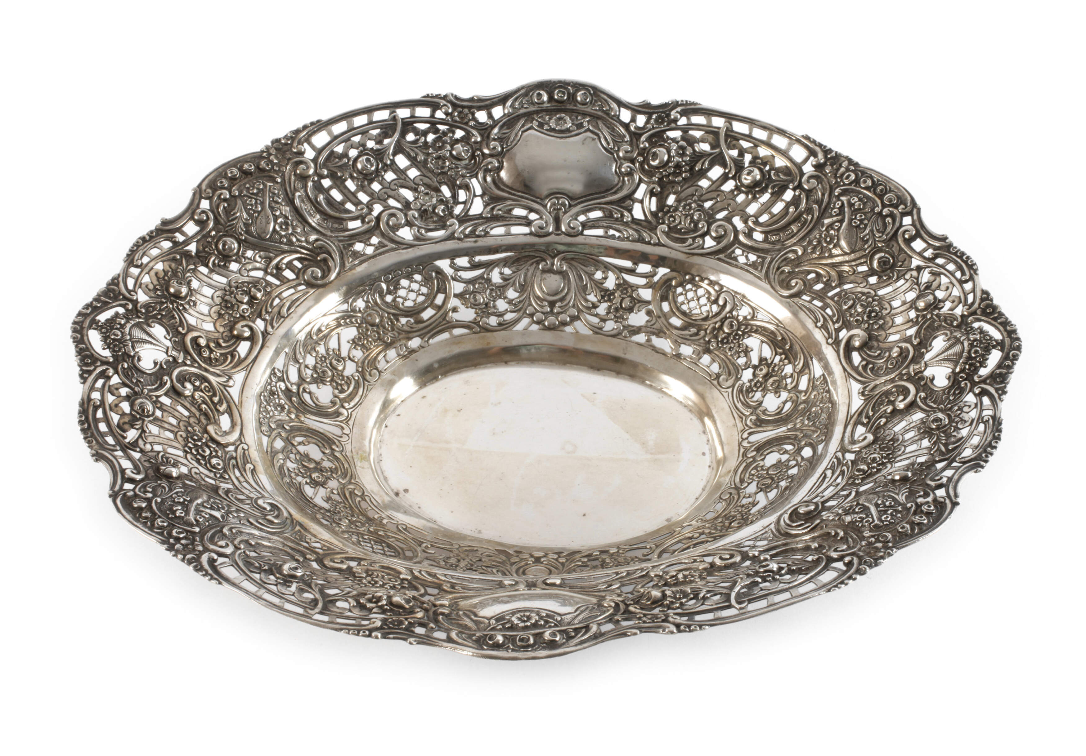 Durchbruchschale Silber