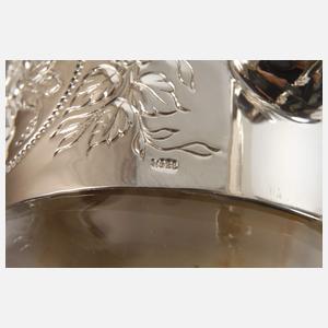 Paar Karaffen mit Silbermontierung