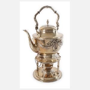 Silber Teekessel mit Rechaud