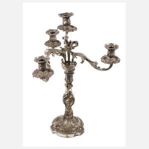 Vierflammige Bronzegirandole