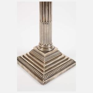 Paar klassizistische Silberleuchter