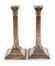 Paar klassizistische Silberleuchter