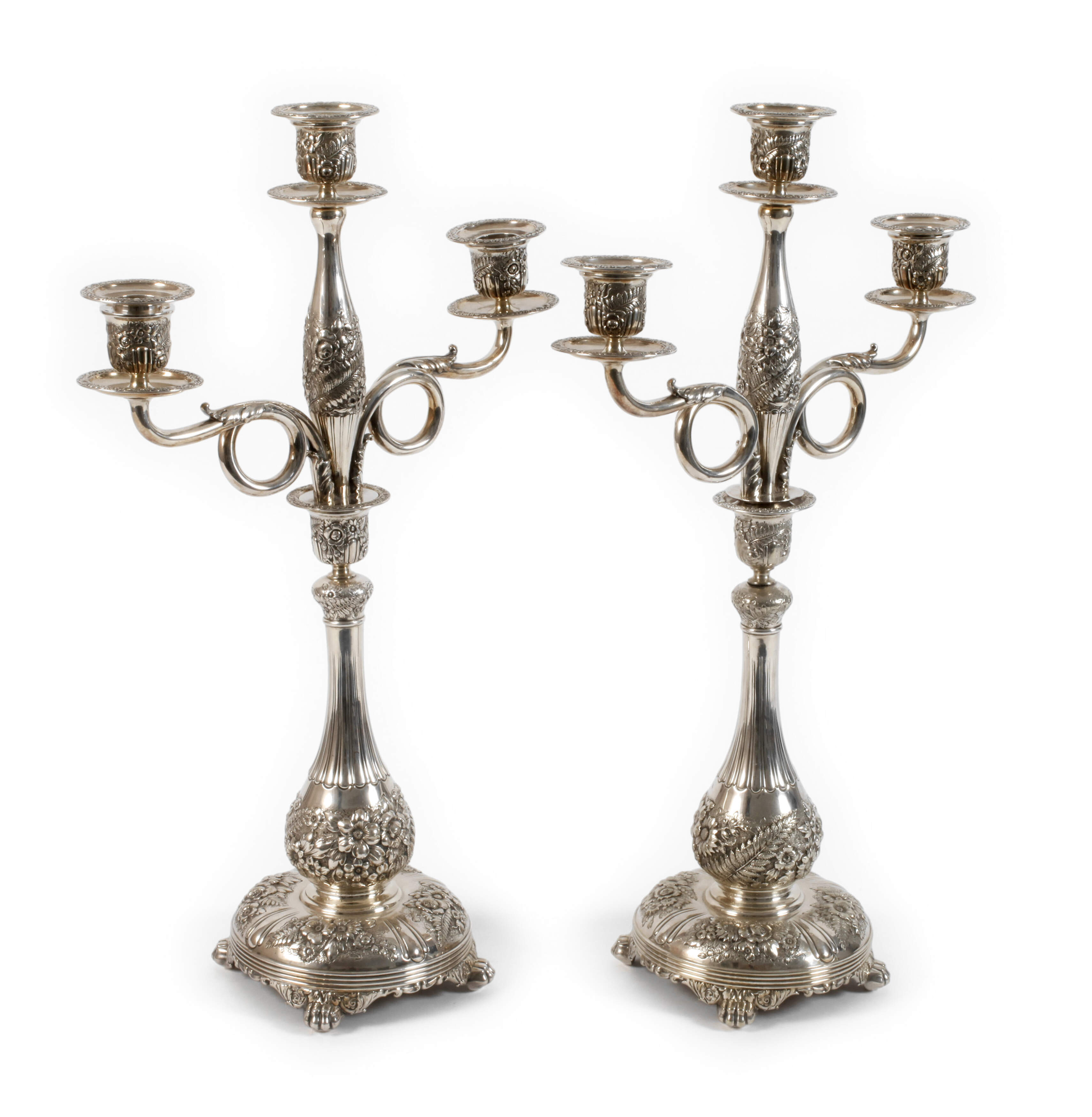 Tiffany Paar großer Kandelaber Historismus