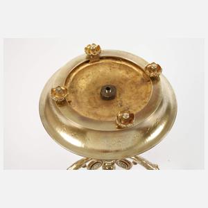 Buillotte-Lampe als Leuchter