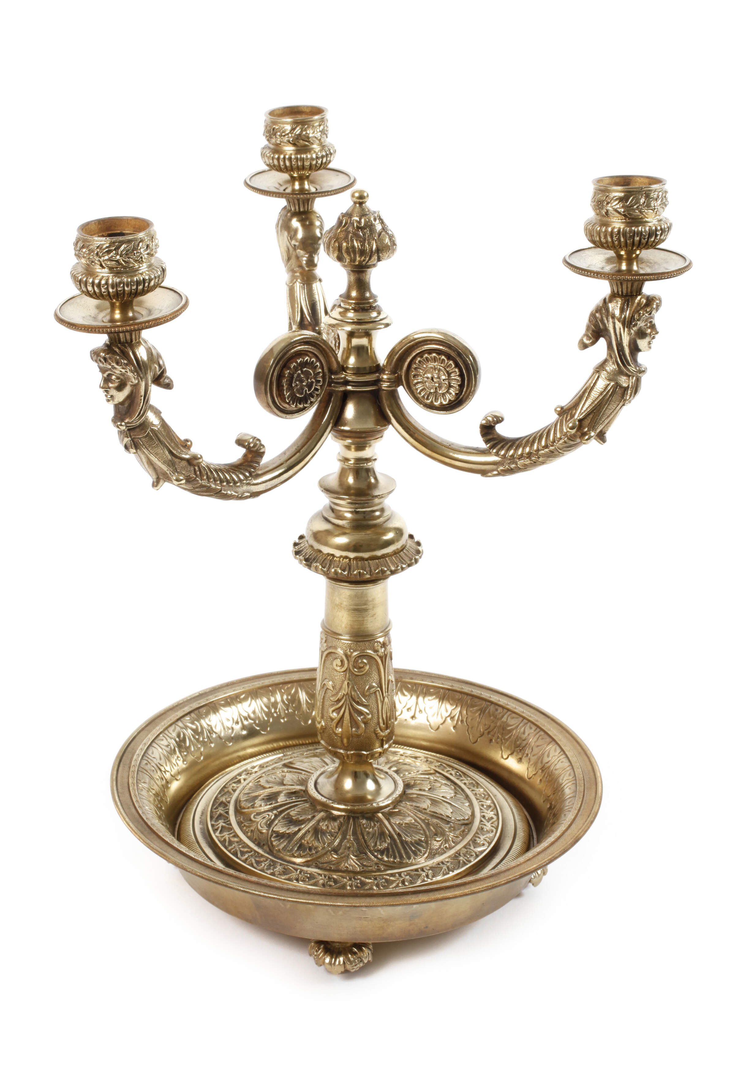 Buillotte-Lampe als Leuchter