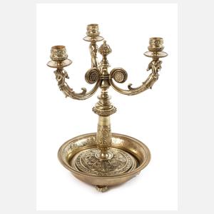 Buillotte-Lampe als Leuchter