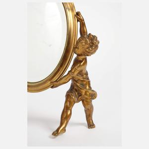 Kleiner Tischspiegel mit Putten