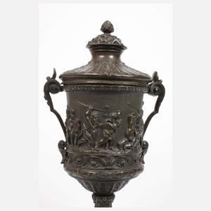 Deckelamphore Bronze