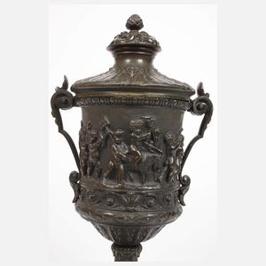 Deckelamphore Bronze