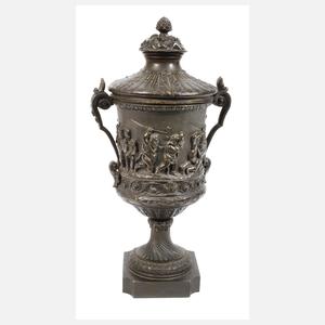 Deckelamphore Bronze