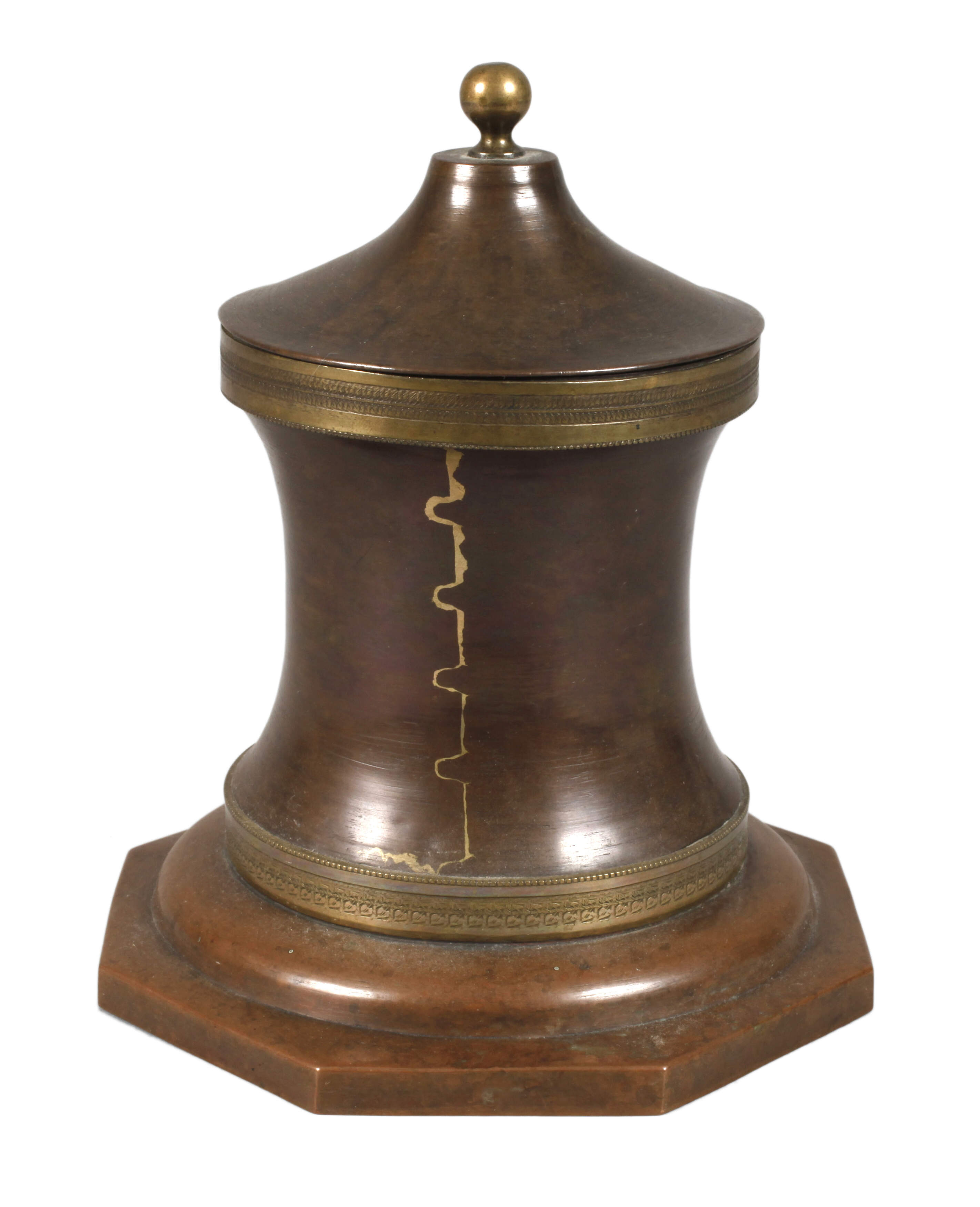 Kupfer Tabakdose Biedermeier